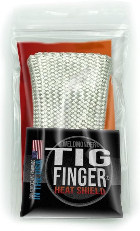 Weldmonger TIG Finger Heat Shield, Pocket Size, Fiberglass, Unisex