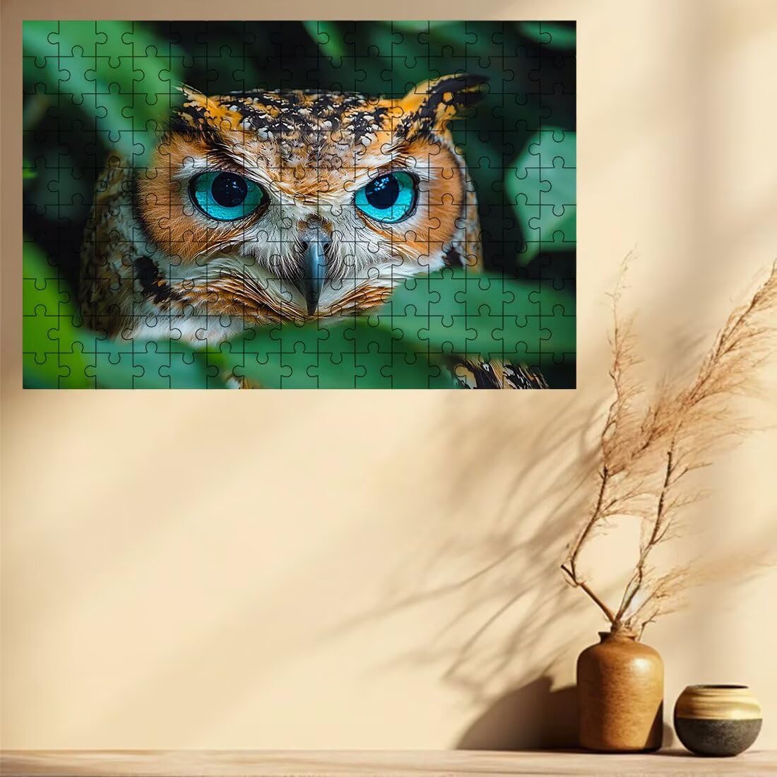 Puzzle 1500 elementów dla dorosłych, puzzle 1500 elementów sowa, fabryczne puzzle dla dorosłych z wykwintnym pudełkiem do pakowania, gry edukacyjne, duże drewniane puzzle na prezent dla kobiet