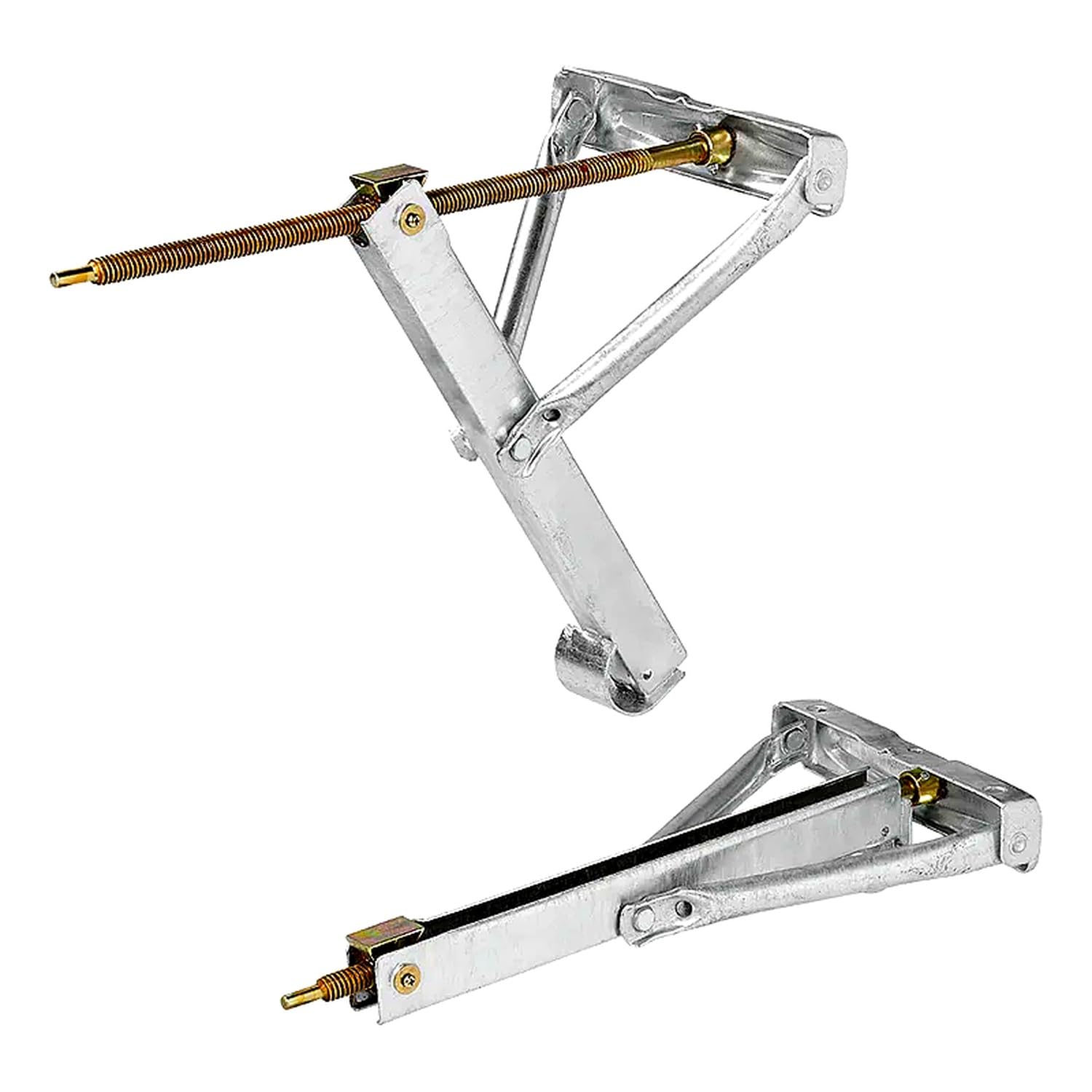 Preiswert&Gut 2x Wohnwagenstützen 625x457mm Trapezgewindespindel für Wohnmobil und Wohnwagen Stütze Kurbelstütze 4,3 kg Eckstütze – verzinkter Stahl Ausdrehstütze bis 500 kg Tragkraft