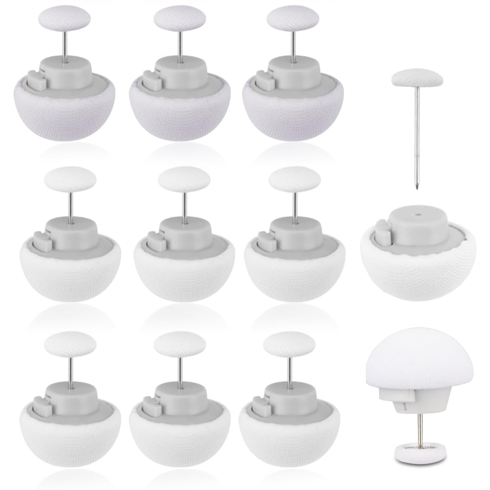 Lot De 16 Boucles De Fixation Pour Drap De Lit, Aiguilles En Forme De Champignon En Plastique, Pour Empêcher La Couette De Bouger, Accessoire De