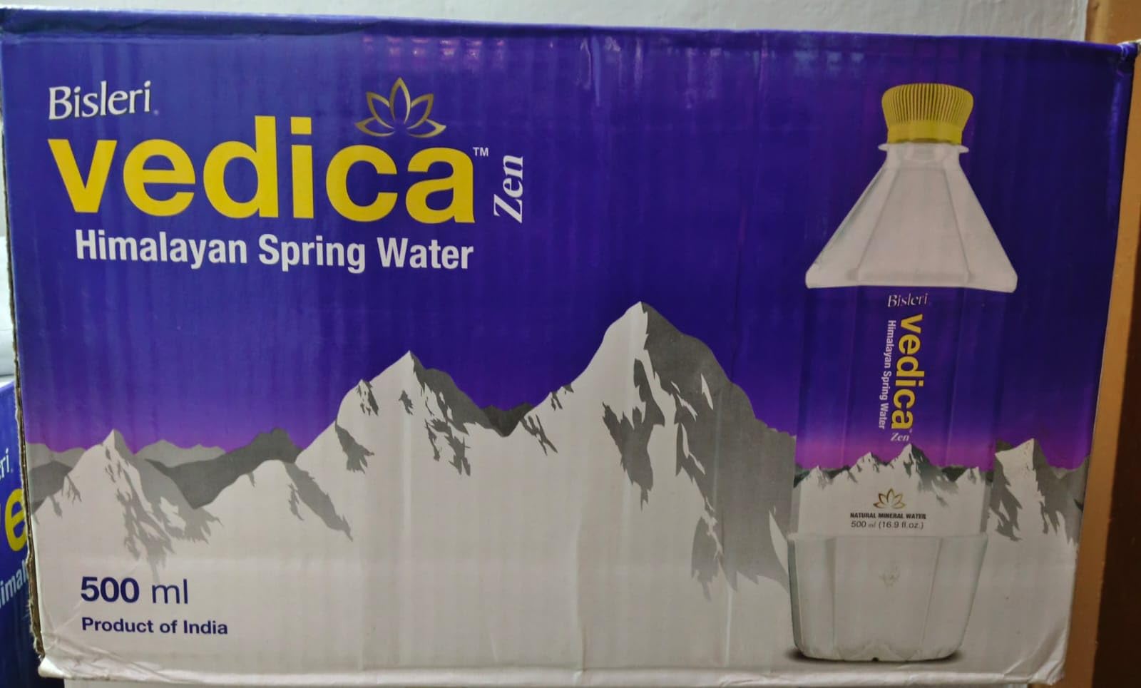 Vedica Zen (New) Himalayan spring water 500ml cartoon (20 bottels