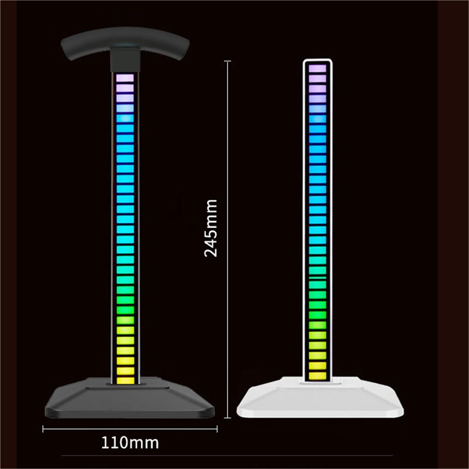 Supporto per cuffie, Supporto verticale for auricolari da scrivania for giochi(Black)