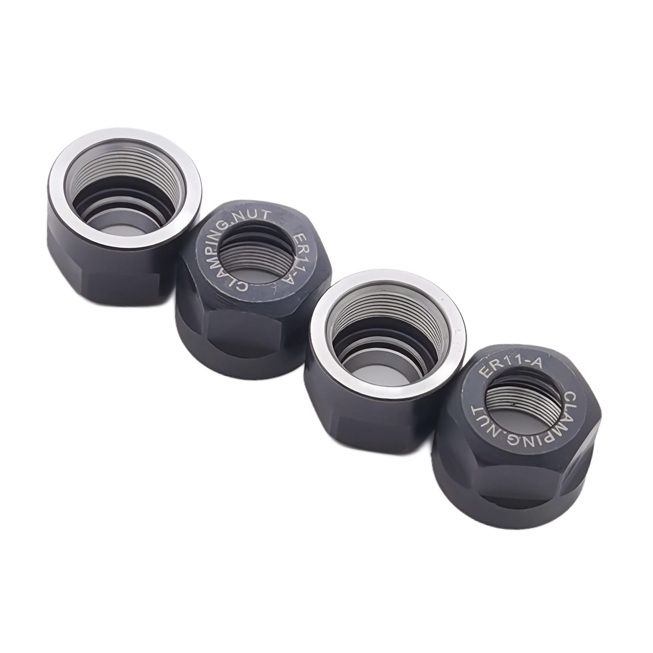 4pcs ER11-A Collet Clamping Nuts Holes for CNC Milling Chuck Holder Lathe — Amazon image 4