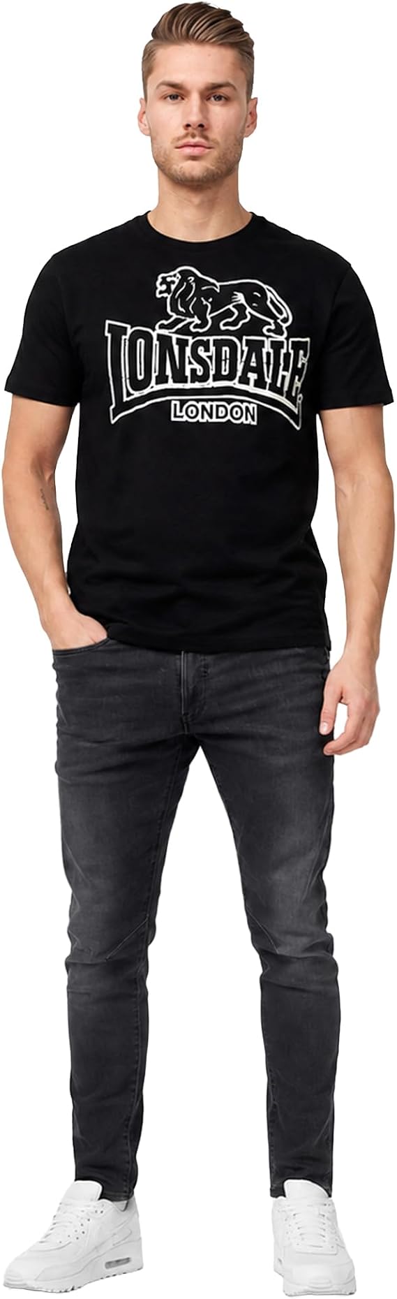 Lonsdale Logo t-Shirt LANGSETT, Regular-Fit
