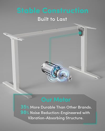 Miniatura 24 de FEZIBO - Escritorio eléctrico ajustable para trabajar sentado o de pie, 40 x 24 pulgadas, para oficina en casa, escritorio ergonómico para Negro