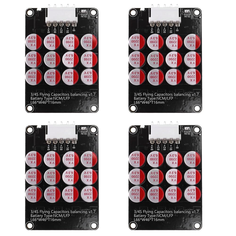 Bloepum 4X 5A 3S 4S Active Equalizer Balancer Lifepo4/Lipo/Lto Battery Energy Capacitor