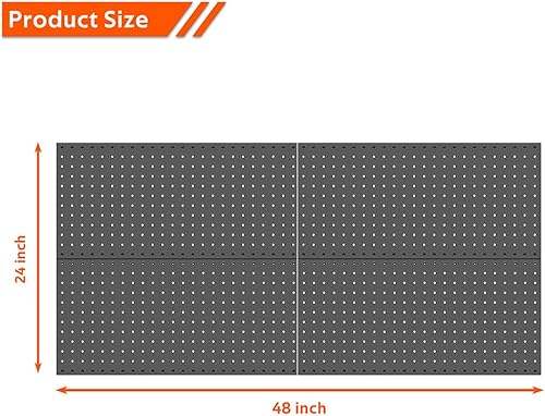 Miniatura 3 de Ultrawall 4 paneles de pared de metal para tablero de clavijas, tableros de clavijas para almacenamiento de herramientas de garaje