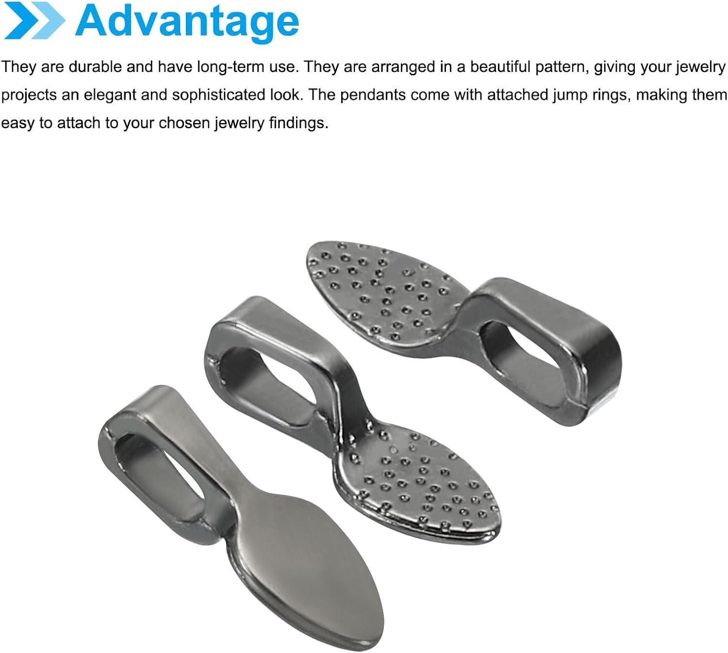 PATIKIL 200Pcs Shovel Charm, Shovel Pendants Bulk Mini Charm Pendants Alloy for Bracelets Earrings Crafts image 5