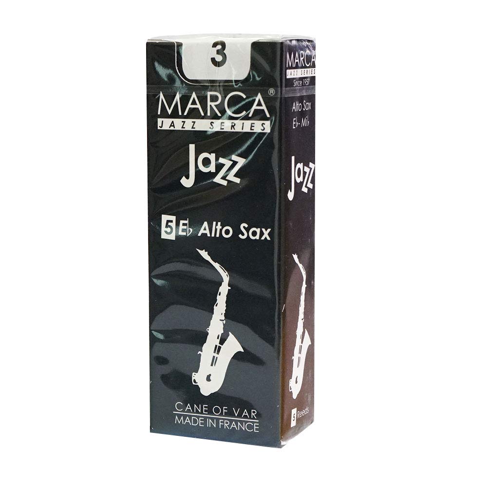 MARCA JAZZ アルトサックスリード 3番　5枚入り 5箱 Amazon | MARCA ジャズ AS3 JAZZ アルトサックス 3 (マーカ) | リード