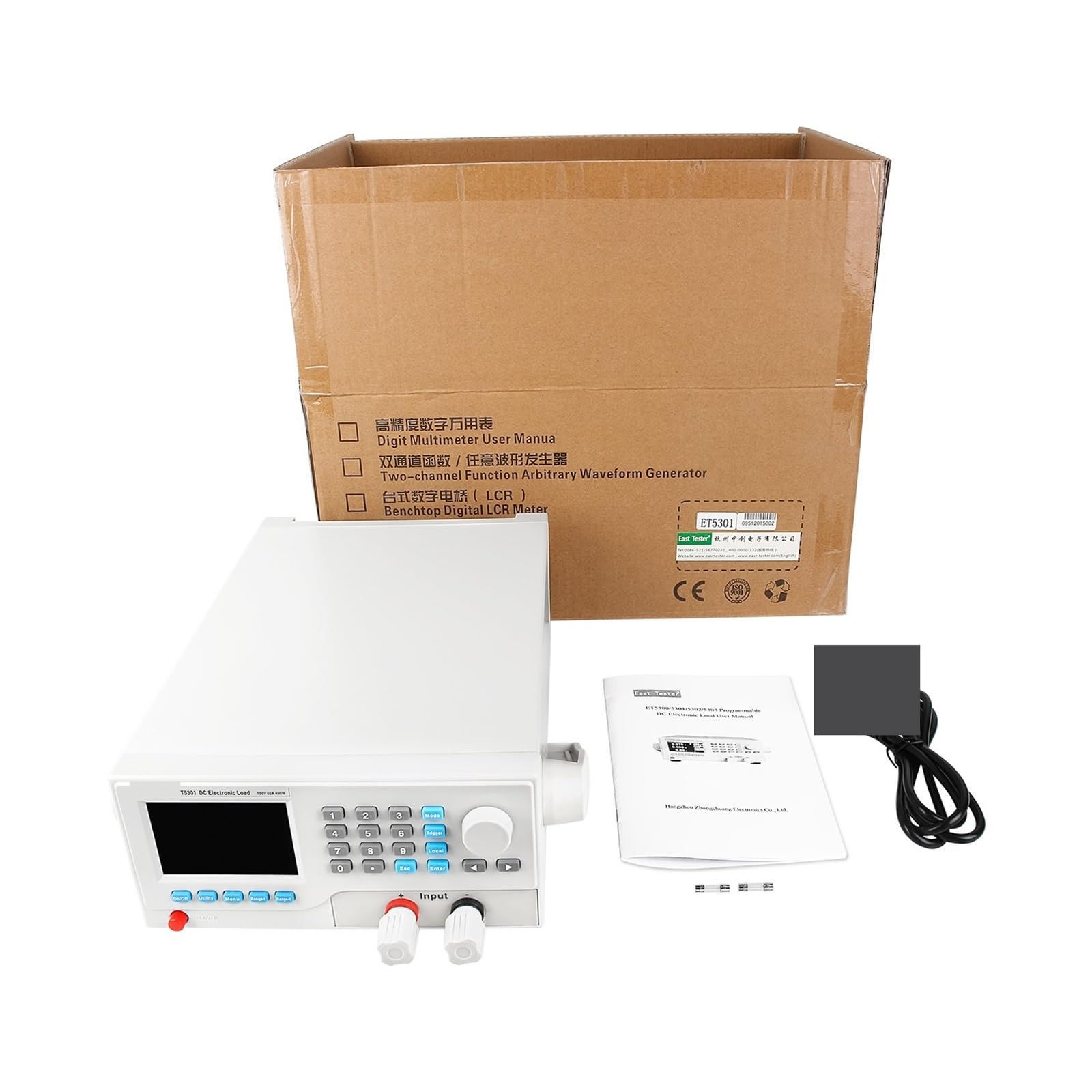 Tester pojemności baterii litowej ET5301, analizator obciążenia, wyświetlacz, tester obciążenia elektronicznego, miernik rozładowania 400 W, 150 V, 60 A Pomiar rezystancji(ET5410)