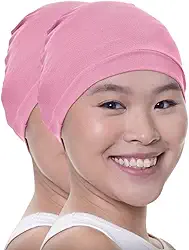 Touca Nero Com Barra Para Alisar o Cabelo Anti Frizz Reduz Volume e Conserva Penteado 2 Und (Rosa)