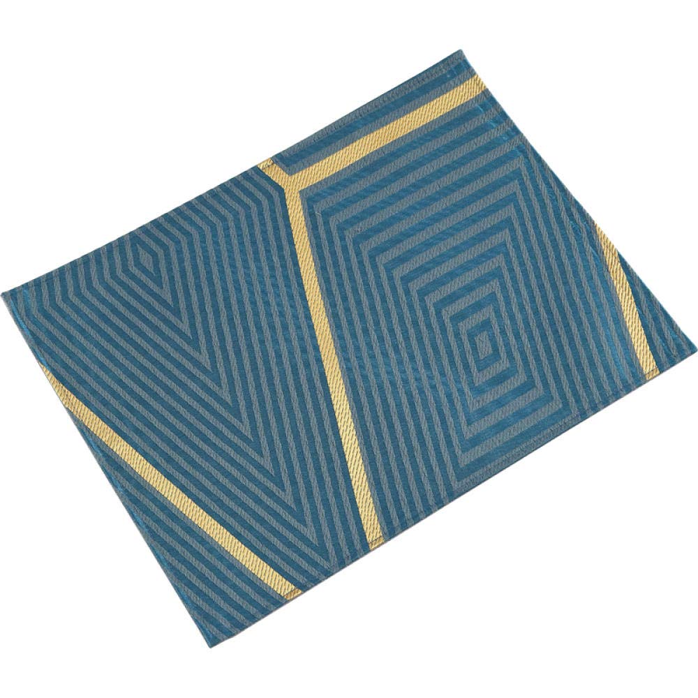Podkładki pod kubki, Lekka antypoparzeniowa mata jadalna - podkładka termoizolacyjna do stołu w stylu zachodnim szara 30x40 cm(Blue)