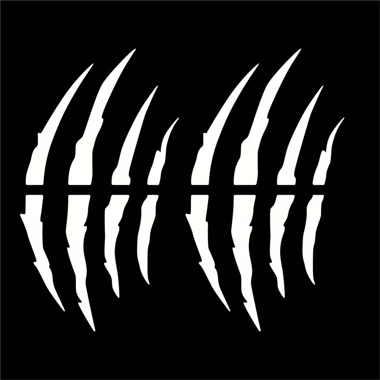 HAfgDJ Two Motorcycle Helmet Stickers Claw Scratch Design Stickers Suitable for Helmets and Vehicle Decals