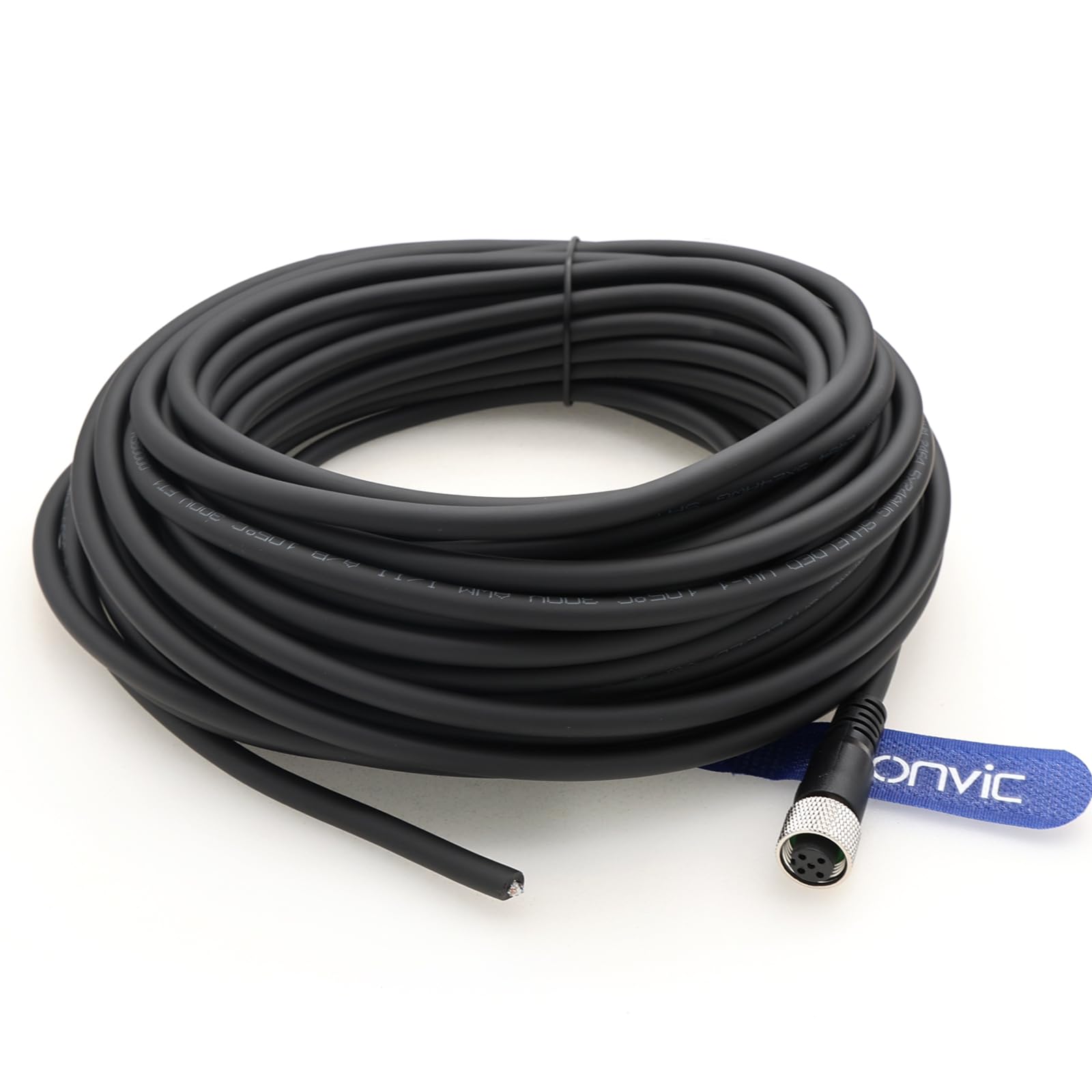 Industrieller M12 5-poliger Luftfahrt-Sensor-Stecker, elektrisches PVC-Kabel, 15 m
