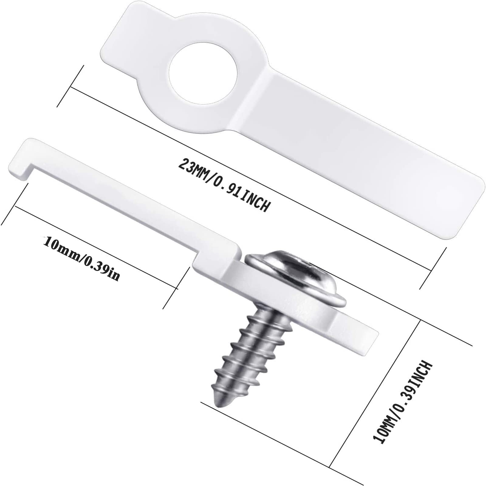150Pack Mounting Brackets Fixing Clips - Fixing Clips for 10mm Wide Waterproof 5050 LED Strip Light, 100 Pack One Side Fixing, 100 Screws Included 150Pack Mounting Brackets Fixing Clips - Fixing Clips for 10mm Wide Waterproof 5050 LED Strip Light, 100 Pack One Side Fixing, 100 Screws Included