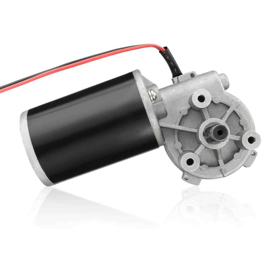 uxcell DC12V 60W 60RPM 8N.M Reversible Worm Gear Motor High Torque