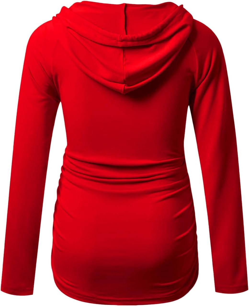 Decrum Hooded Maternity Long Sleeve Shirt - Casual Fashion Comfortable Full Sleeves Pregnancy Shirts for Women - Image 2