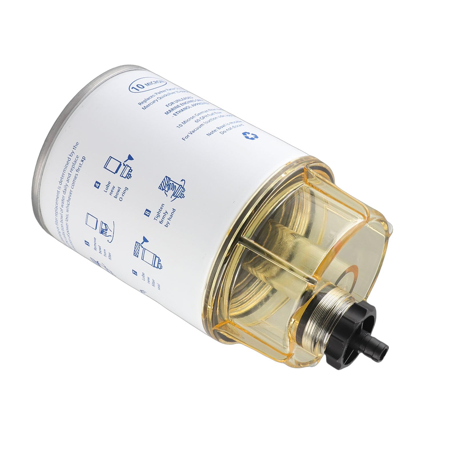 Filtro de Combustible Separador de Agua 18-7928 para Motores Fuera de Borda Barcos Marinos