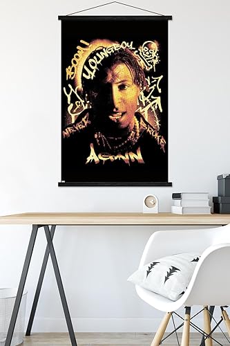 Miniatura 5 de Trends International NBA Youngboy - Póster de pared de graffiti, 22.37 x 34.00 pulgadas, paquete de impresión y colgador blanco