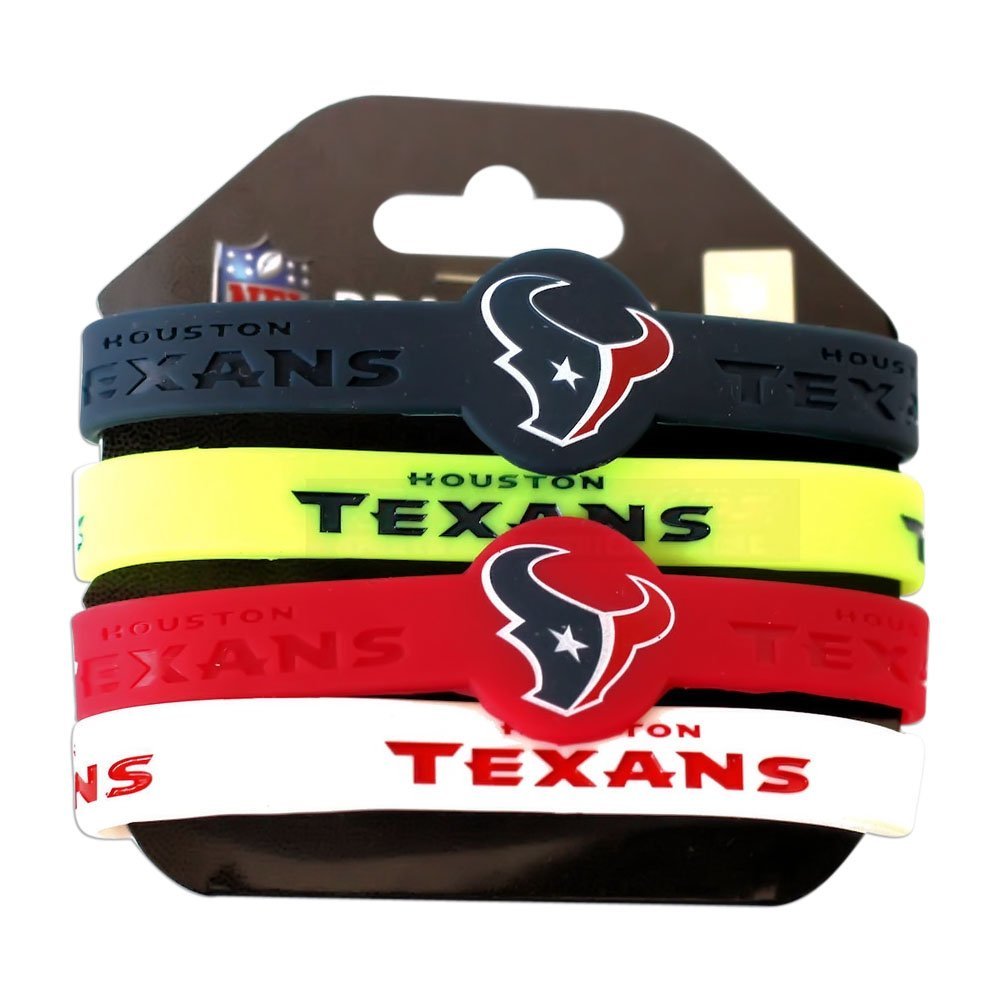 NFL Silicone Bracelets, 4-Pack