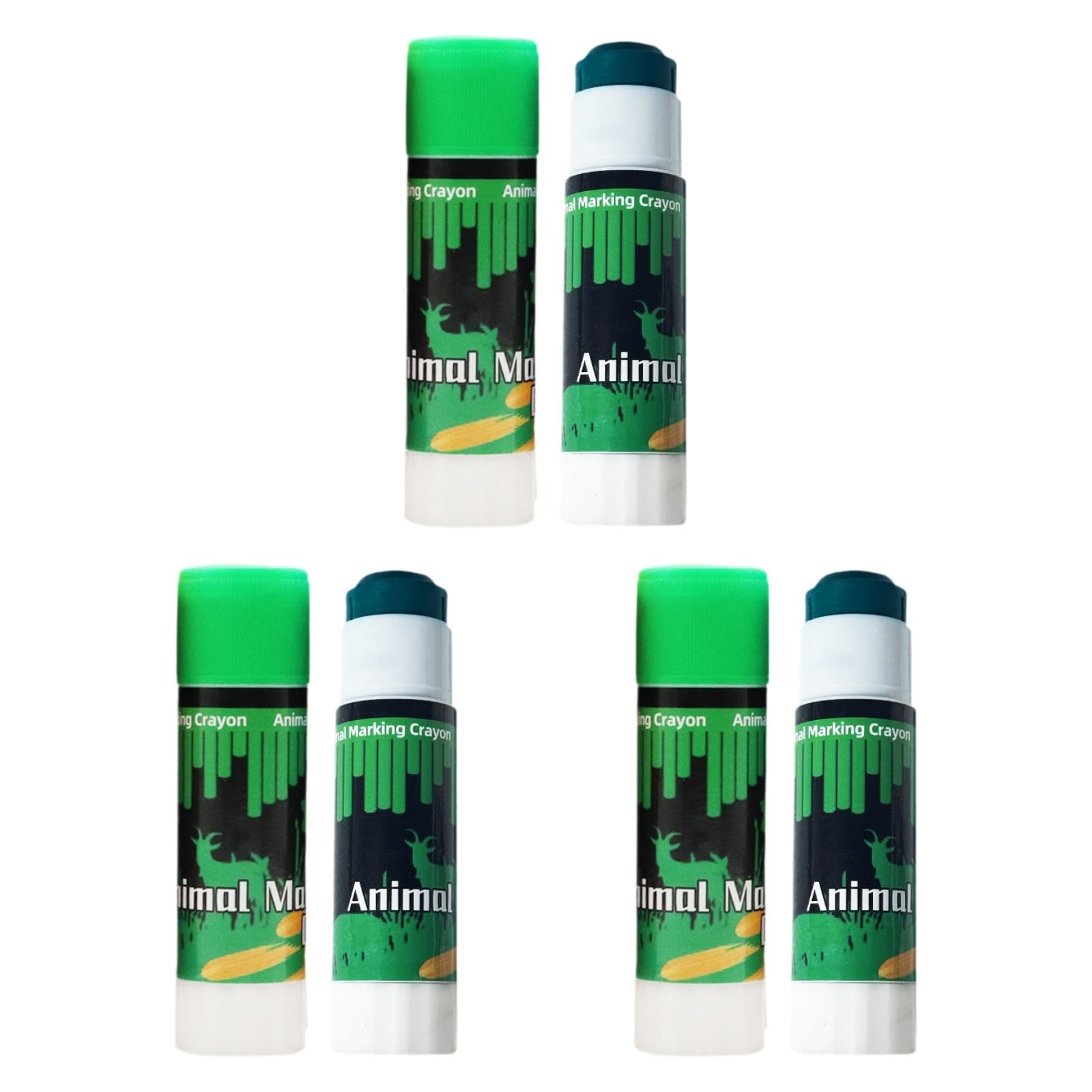 12 Pezzi Pennarello Marcatore Bestiame per Identificazione Animali Gesso da Fattoria Penna Marcatura Orecchio Segno Nitido su Pelo Bagnato O, Verde 12 Pezzi