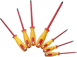 7pc VDE Insulated Torx Screwdrivers T10 - T40 for Electricians Or Hybrid Cars