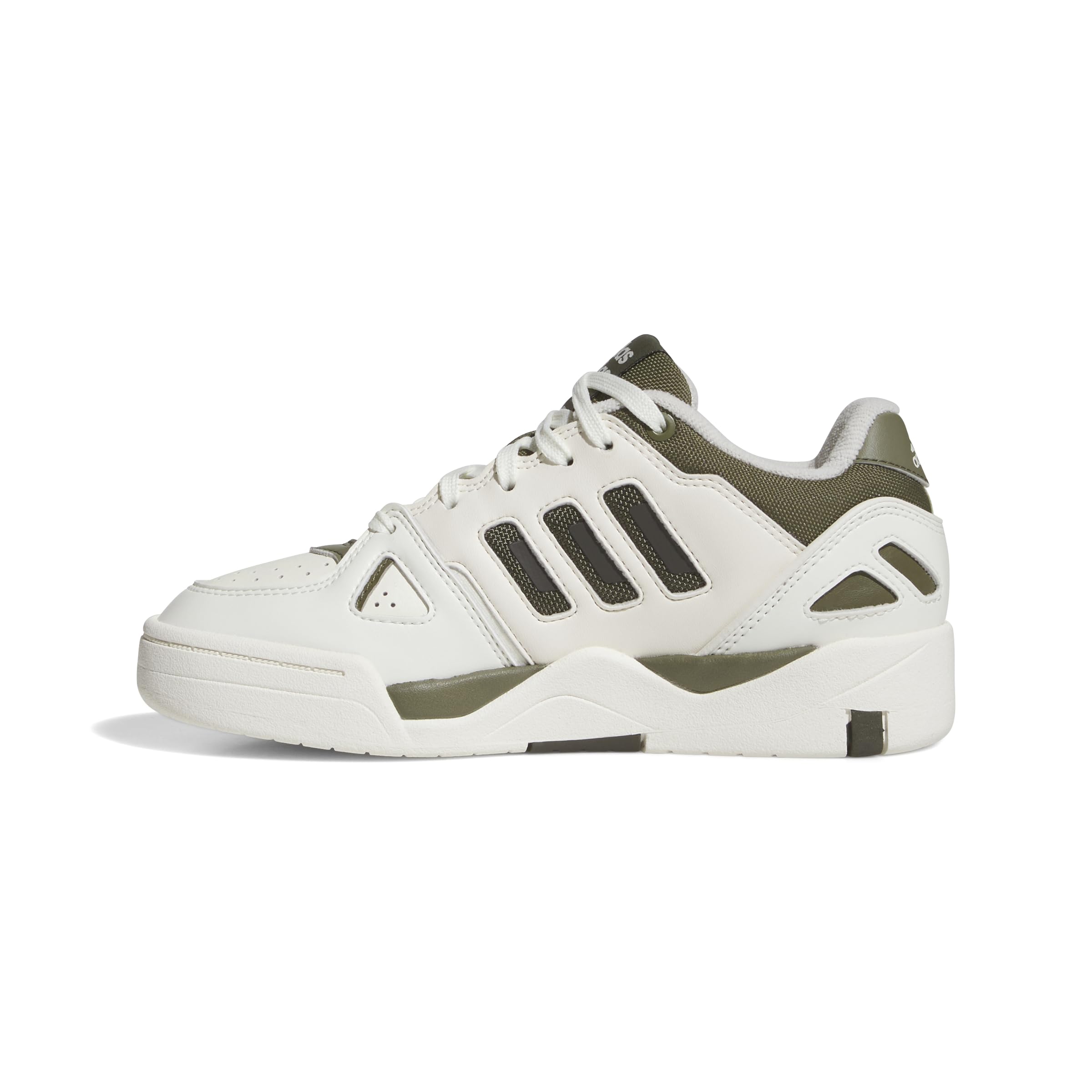 adidas Unisex Kids MIDCITY Low Shoes, Off White/Olive strata/Shadow Olive, 5.5 UK