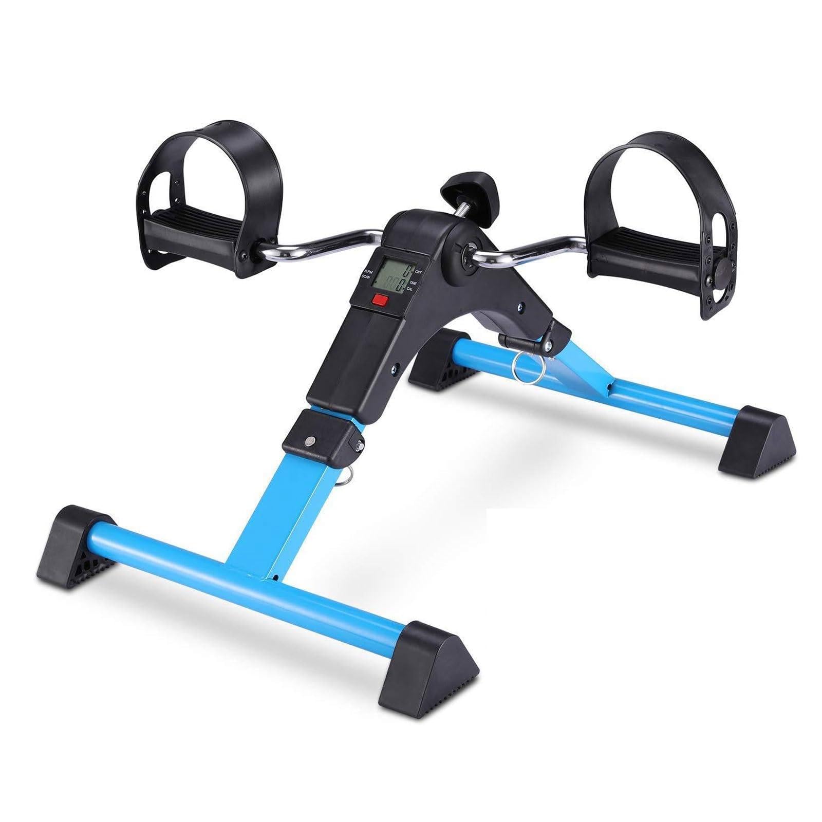 Esercitatore per piedi Pedaliera for bici da scrivania, macchina for allenamento for la riabilitazione di anziani da interni, mini cyclette pieghevole for allenamenti for gambe e braccia, macchina amb