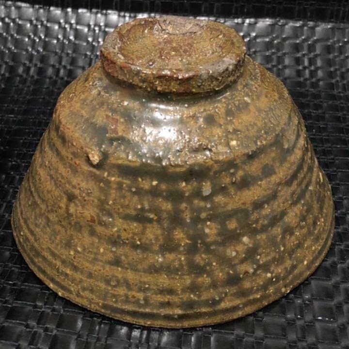 茶碗 唐津窯変 杉本立夫 号は泥牛 京都大吉主人 抹茶碗 桐箱入 茶碗