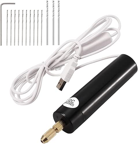 Micro Handheld Drill Bits, 0.7-1.2mm Crystal Epoxy For Resin Jewelry