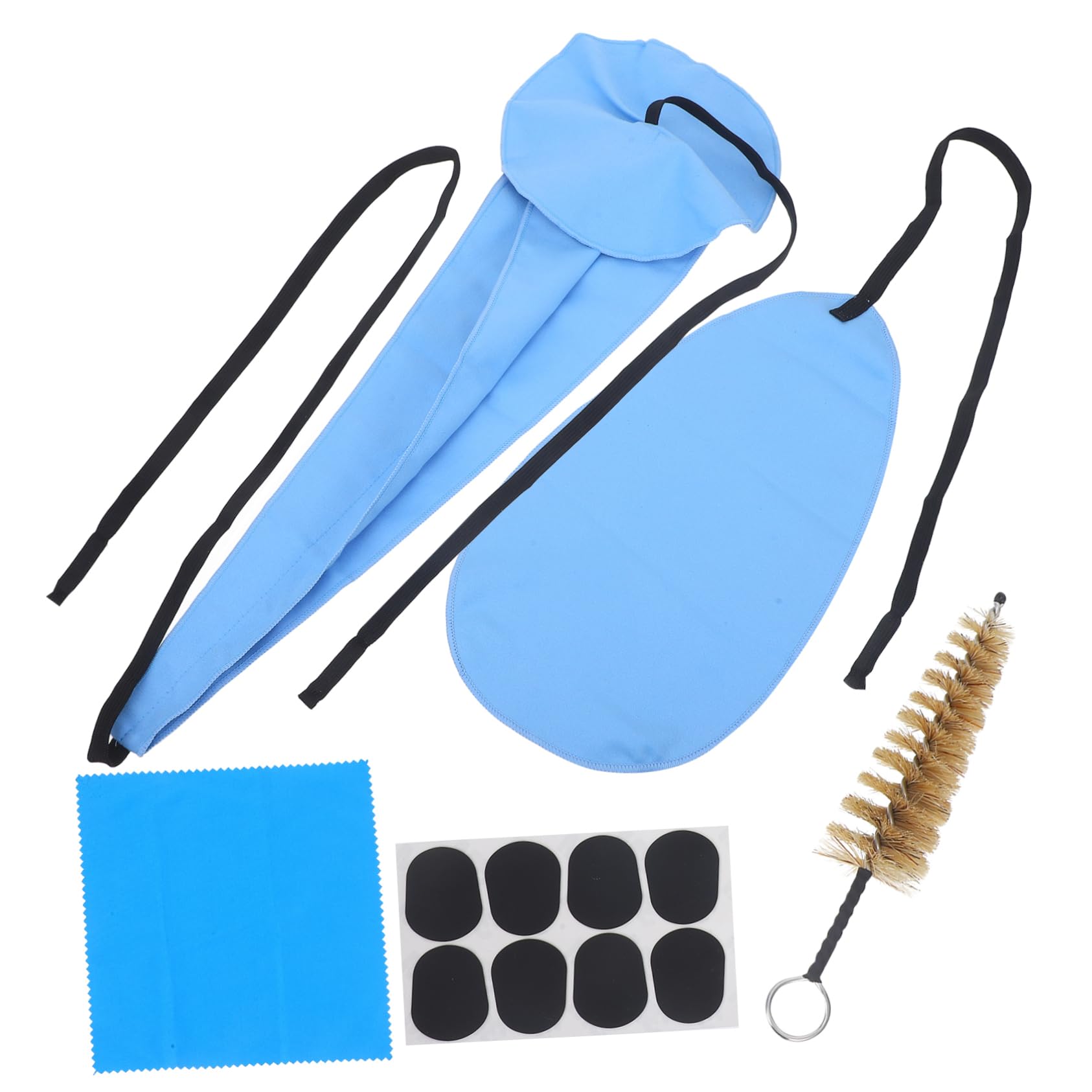 Toddmomy Saxophone Clarinet Flute Cleaning Set Bristle Brush and Cleaning Cloth