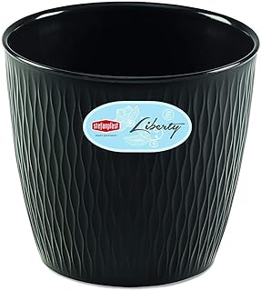 Stefanplast Liberty Pot round cm. 25 graphite 87252