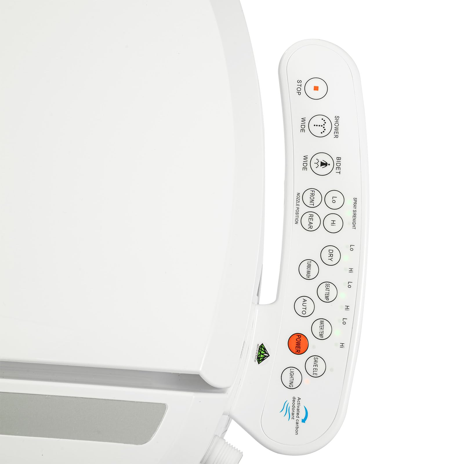 Elektryczna deska sedesowa bidetowa, 3-stopniowe ogrzewanie, 91-104℉, wodoszczelność IPX4, obciążenie 250 kg, wtyczka UE, funkcja oszczędzania energii, łatwy montaż, do kliniki domowej