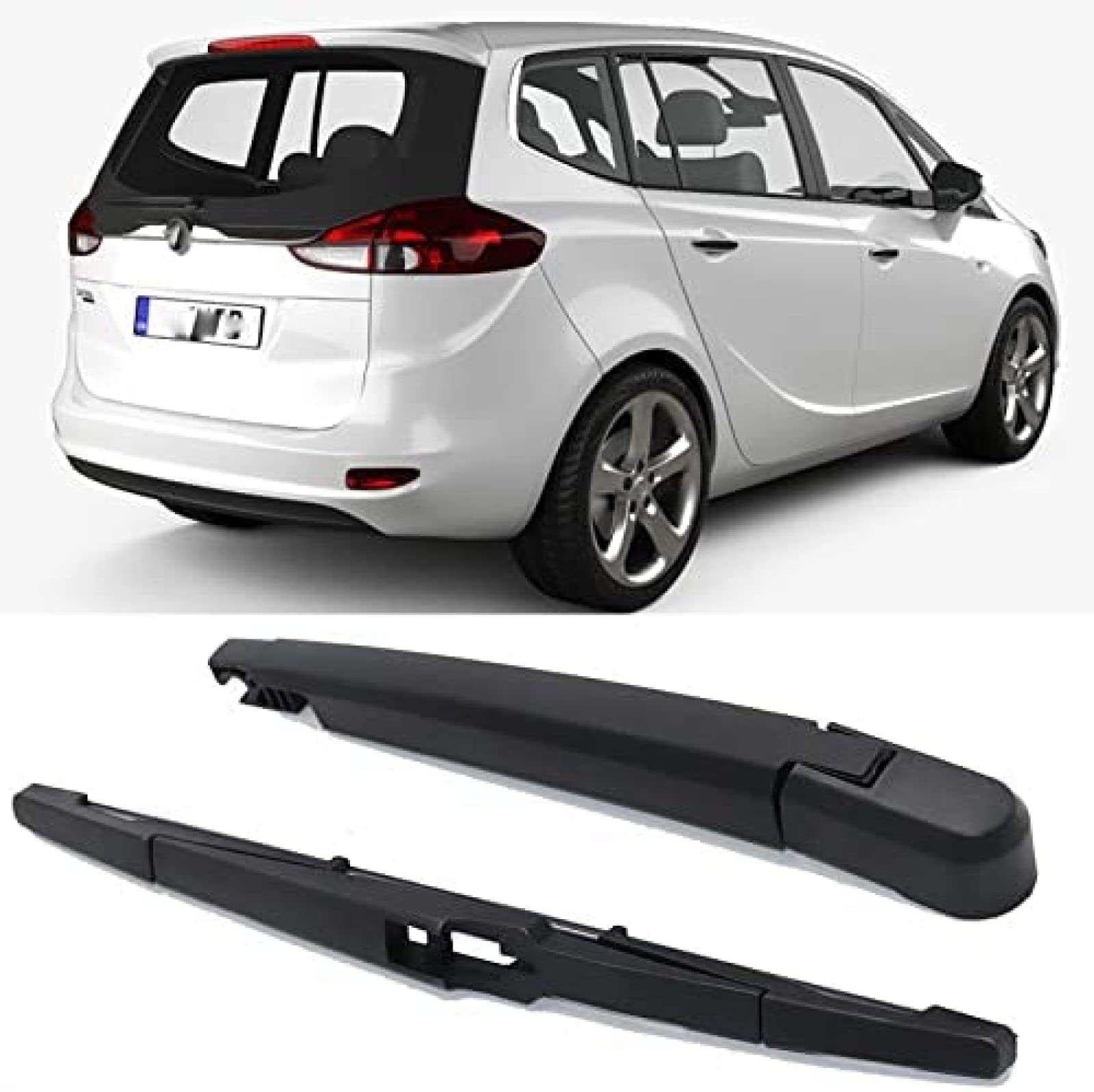 Kit de balai d'essuie-glace arrière et bras, pour Opel Zafira C Tourer 2011-2013 2014-2020 Bras d'essuie-glace arrière 14"