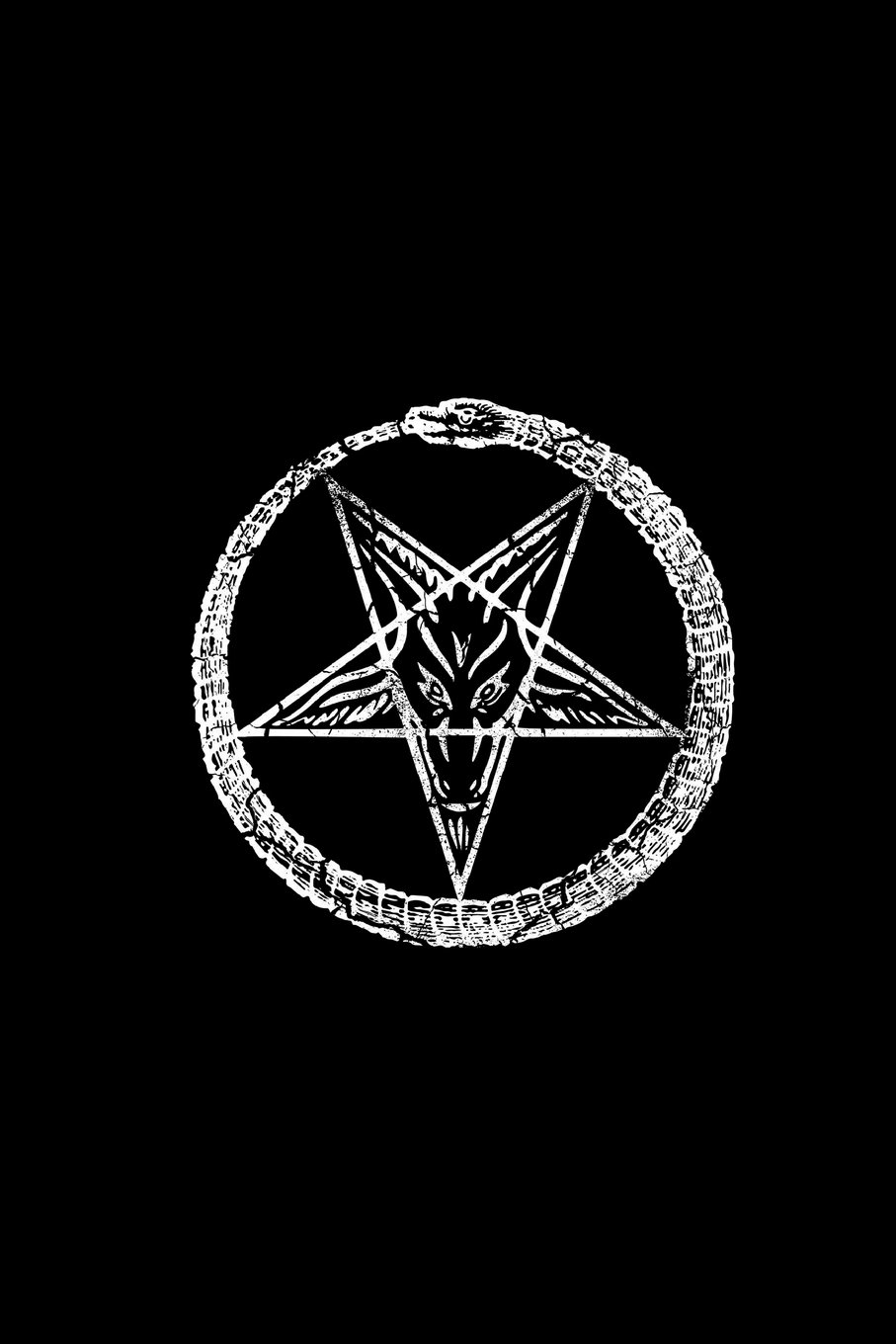 Satanic Pentagram: Pentagram and Ouroboros | College Ruled Lined Pages: Volume 3 (Journal, Notebook, Diary, Composition Book)
