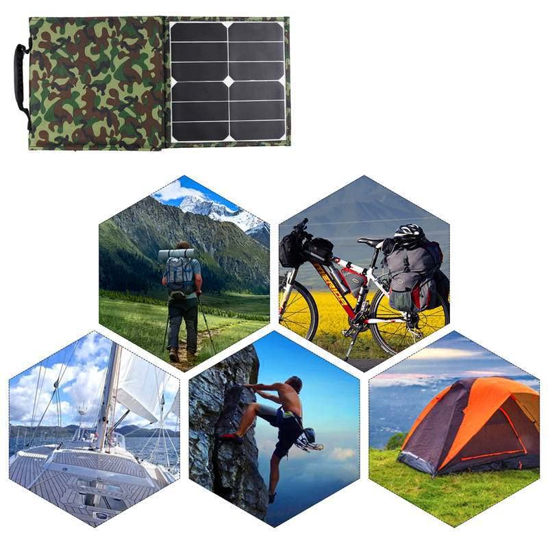 Pannello Solare Pannello Solare 40W Solar Folding Pack Pannello Solare Fotovoltaico Pannello Solare Portatile