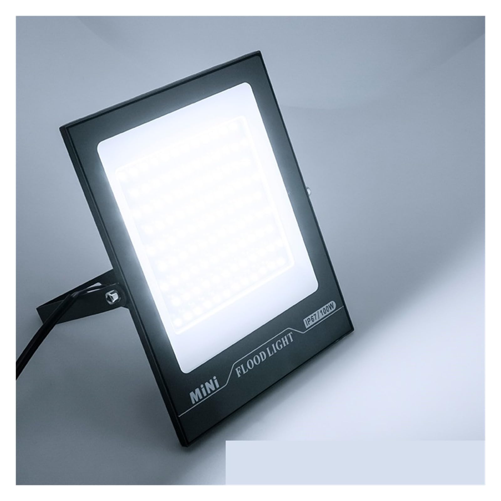 MKHJKIOII LED Flood Light IP67 Waterproof 50W 100W 150W 200W Flood Lights Outdoor Gara Street Garden Yard Lighting(Cold White,100W)