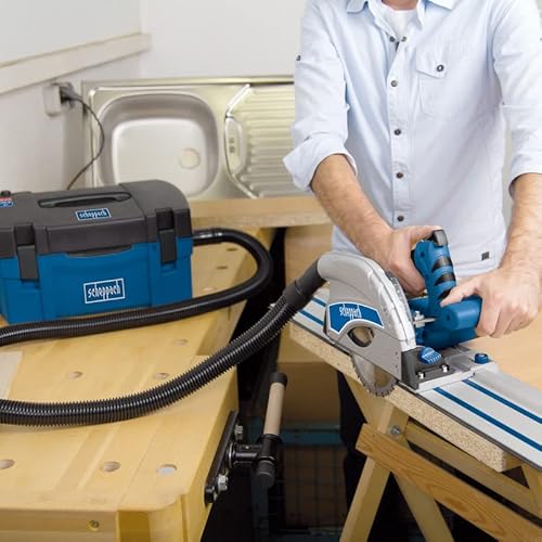 Scheppach HD2P_UK 1250W 230V 50 Hz, 3 in 1 Portable Workshop Dust Extractor, Vacuum Cleaner & Inflator with A Dust Bag, Filter and 4 Attachments, 2 Year Warranty, Blue, 1250 W, 5 liters, 80 Decibeles 4 Scheppach HD2P_UK 1250W 230V 50 Hz, 3 in 1 Portable Workshop Dust Extractor, Vacuum Cleaner & Inflator with A Dust Bag, Filter and 4 Attachments, 2 Year Warranty, Blue, 1250 W, 5 liters, 80 Decibeles - Image 4