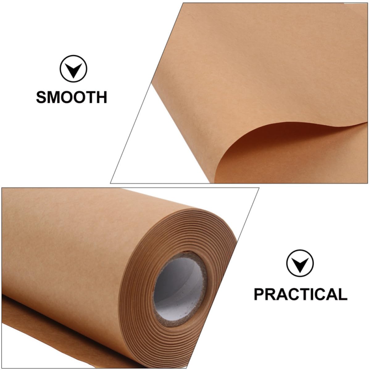 ibasenice Papier Papier Sûr Odeur Marron 45 Cm X 30 Rouleau pour Emballage Cadeau et Artisanat pour Emballage et Travaux Manuels