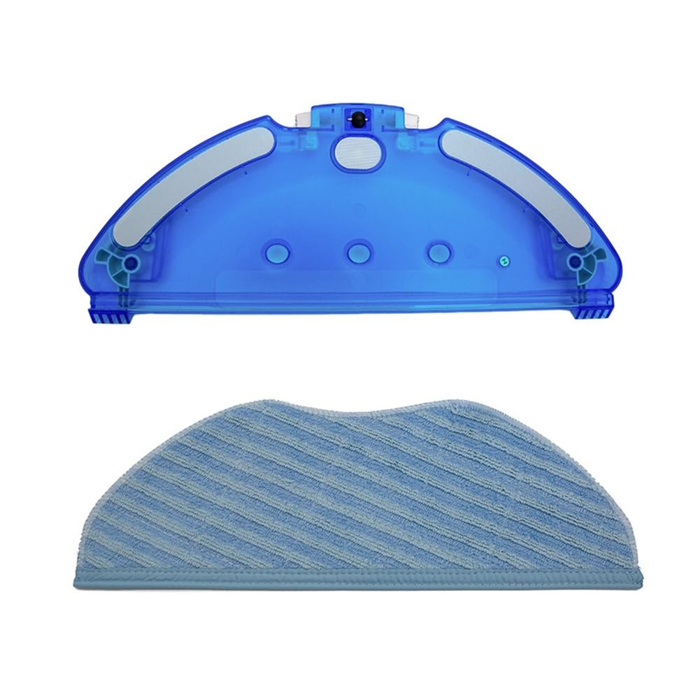 KiraKira Ersatz-Wischmopphalterung und Pad-Set für X-Plorer Serie 95 RR7947 RG7975 Roboter-Staubsauger-Ersatzteile, schwarz