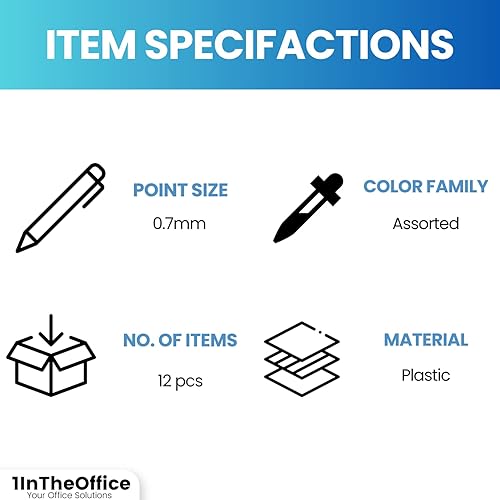 Miniatura 9 de 1InTheOffice Portaminas de 0.028 in, juego de portaminas con mango de goma, plomo mediano #2, recargable (paquete de 12)