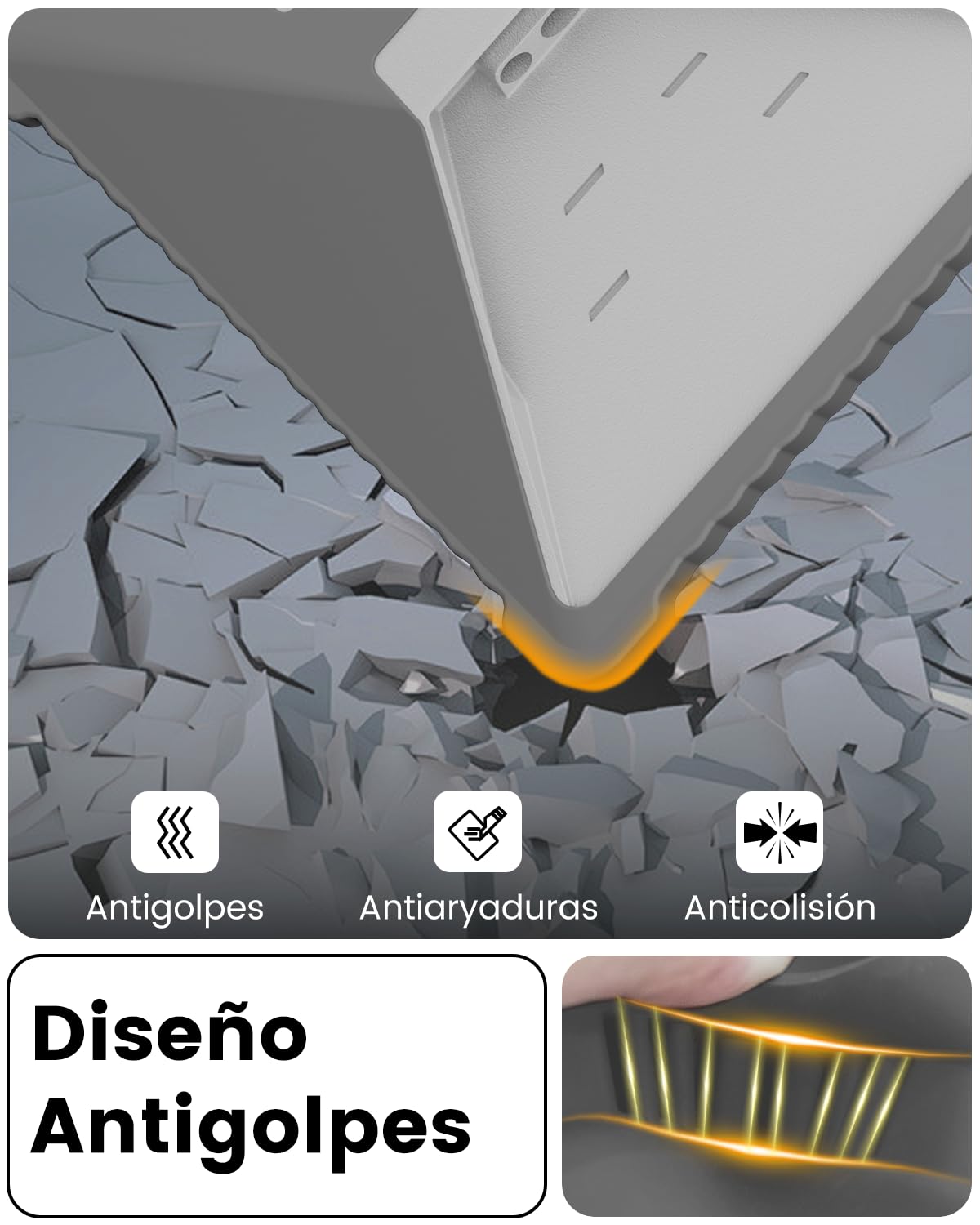 Mwin Funda Protectora Starlink Mini de Silicona Líquida con asa Cómoda, Cubierta Antiarañazos Portátil, Diseño con Bordes Ondulados para Accesorios Starlink Mini (Gris)