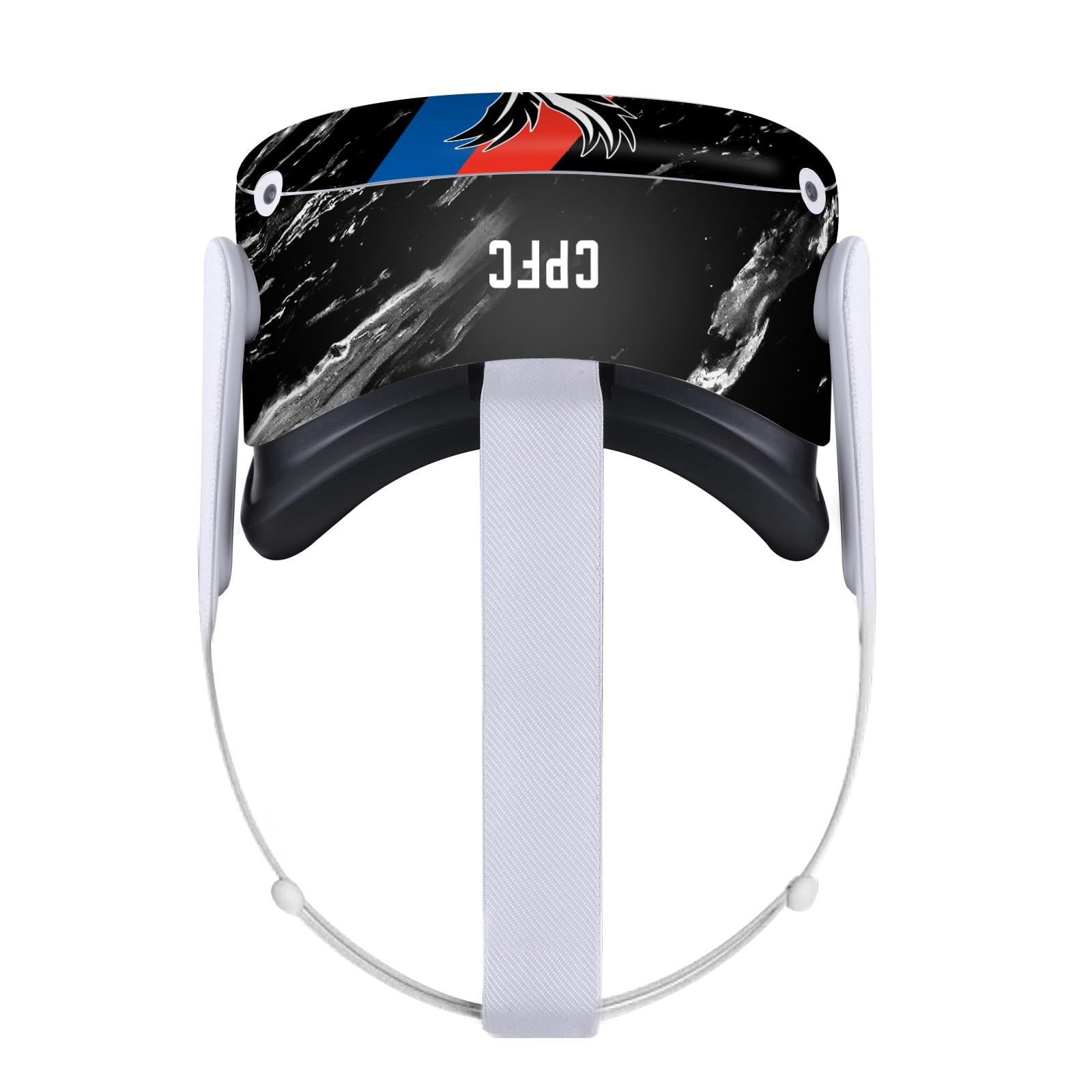 Head Case Designs Officially Licensed Crystal Palace FC Black Marble Logo Art Vinyl Sticker Skin Decal Cover Compatible with Meta Quest 2