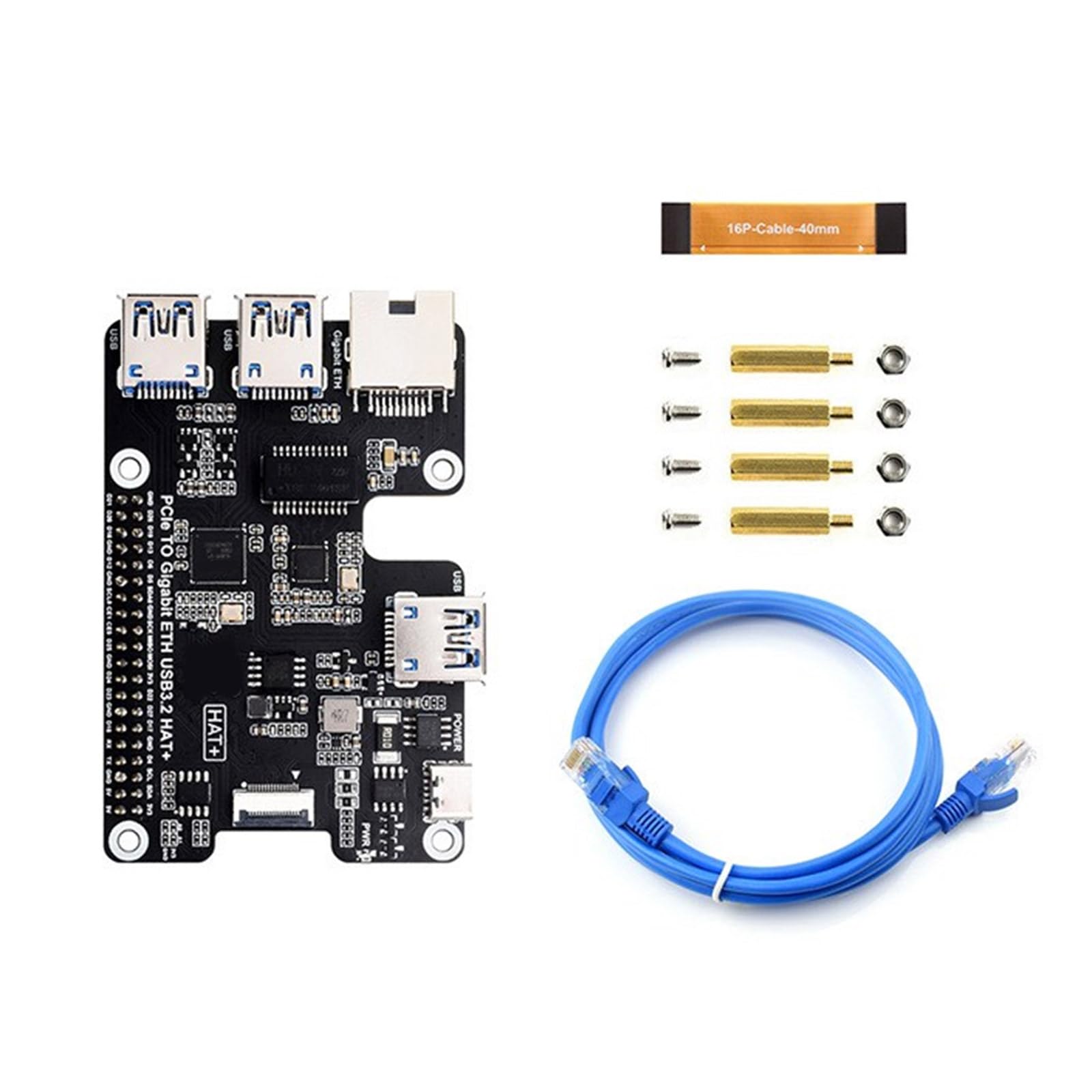 Carte d ' Extension PCIe USB 3.2 Gen1 Rapide avec Adaptateur Ethernet Gigabit intégré Puce RTL8153B pour des Vitesses de données supérieures Adaptateur PCIE sur Panneau