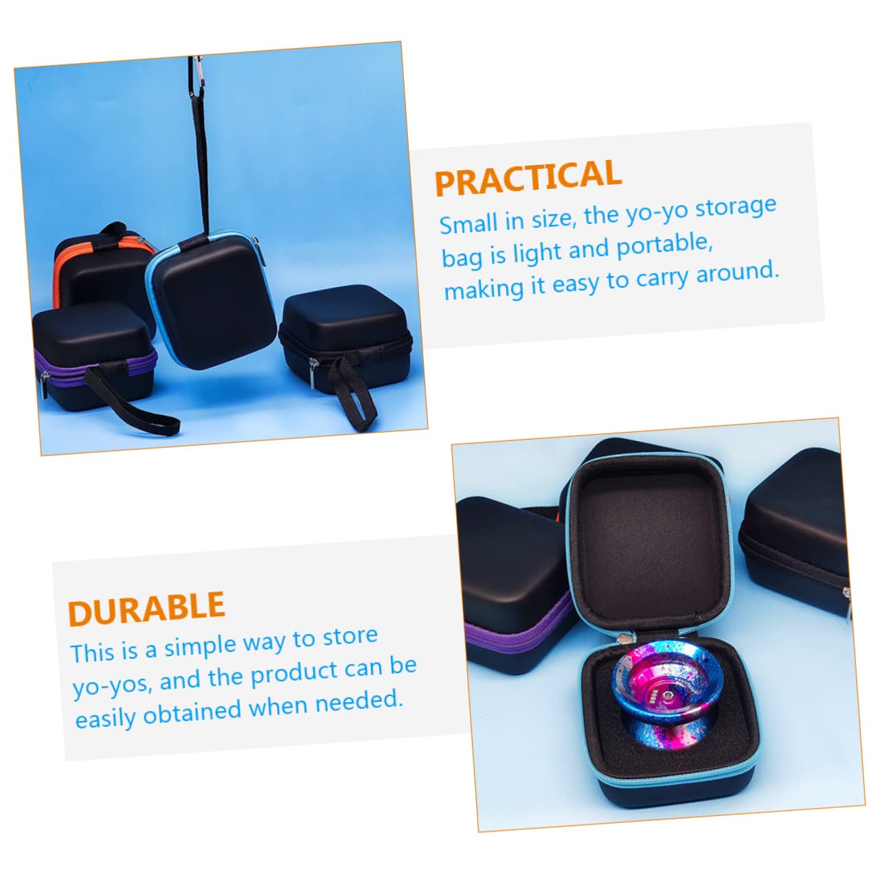 ibasenice 5pezzi Borsa Per Yo-yo Con Design Portatile Leggera e Resistente Facile Da Trasportare Adatta Per Giocatori e Appassionati Di Giochi All Aperto
