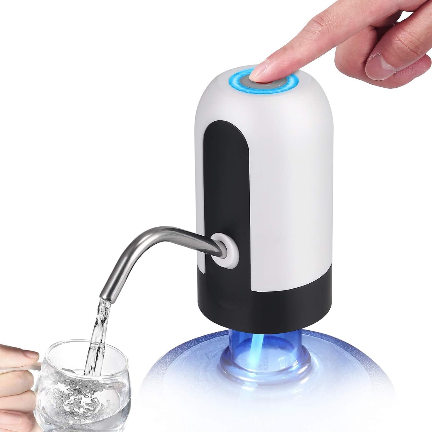 Automatic Water Dispenser for Water Carafe, Water Pump, Electric Dispenser, USB Charging – Long Battery Life – Water Dispenser with Tap for Carafes Quality Water Extractor