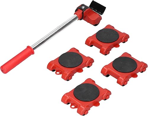 Miniatura 2 de ViaGasaFamido Elevador de muebles con 4 deslizadores de rodillos Juego de herramientas de elevación de altura ajustable para mover sofá refrigerador