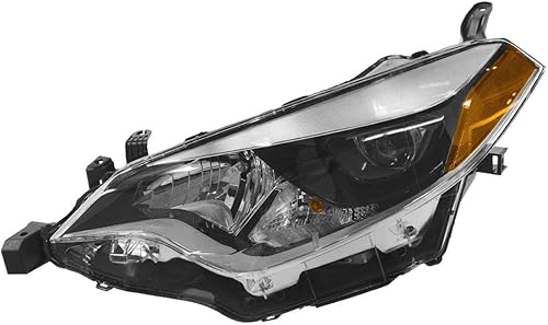 Eapmic Conjunto de lámpara de faros delanteros del lado del conductor con bombillas, luces delanteras 81110-02E60, apto para Toyota Corolla 2014