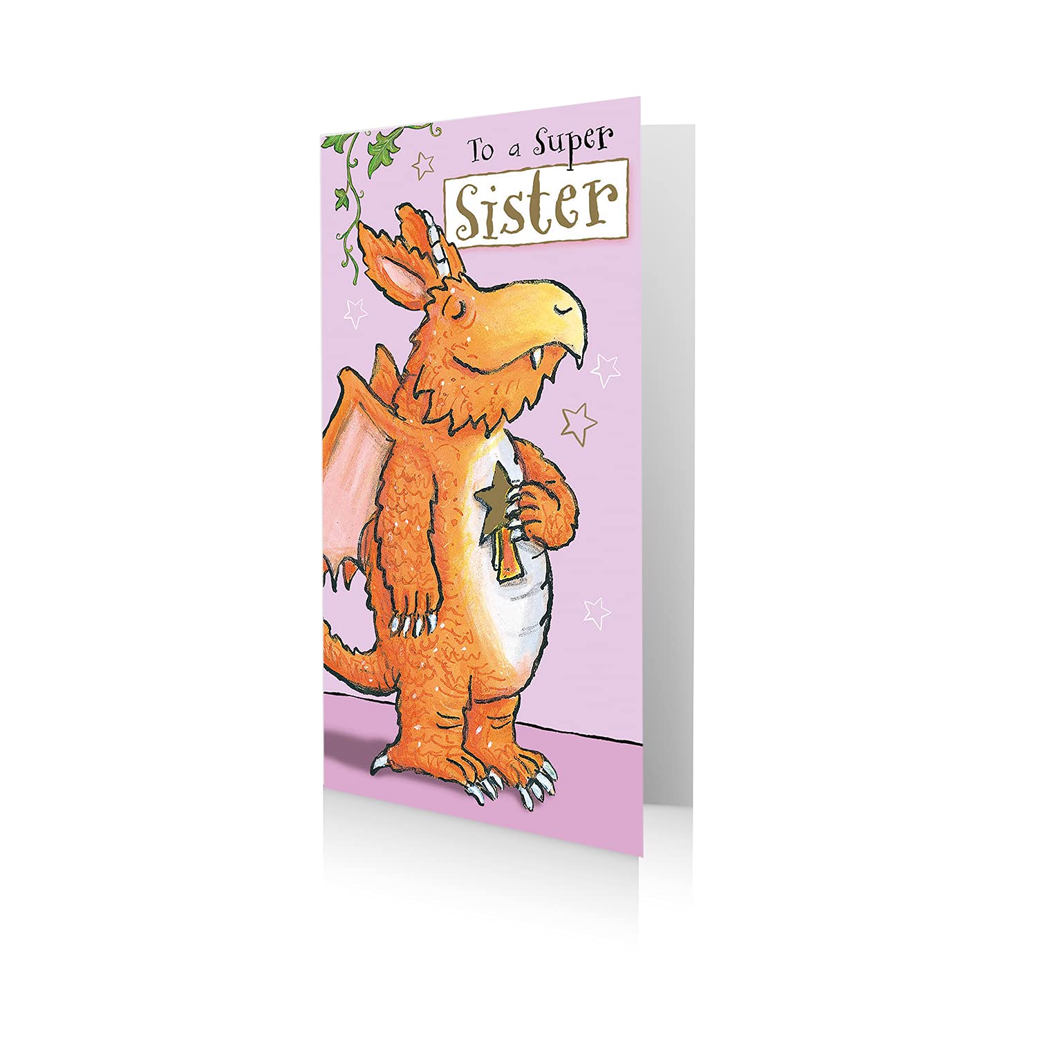 Geburtstagskarte Für Schwester Mit Zog Der Drache Motiv – Offizielle Lizenz, Inkl. Umschlag