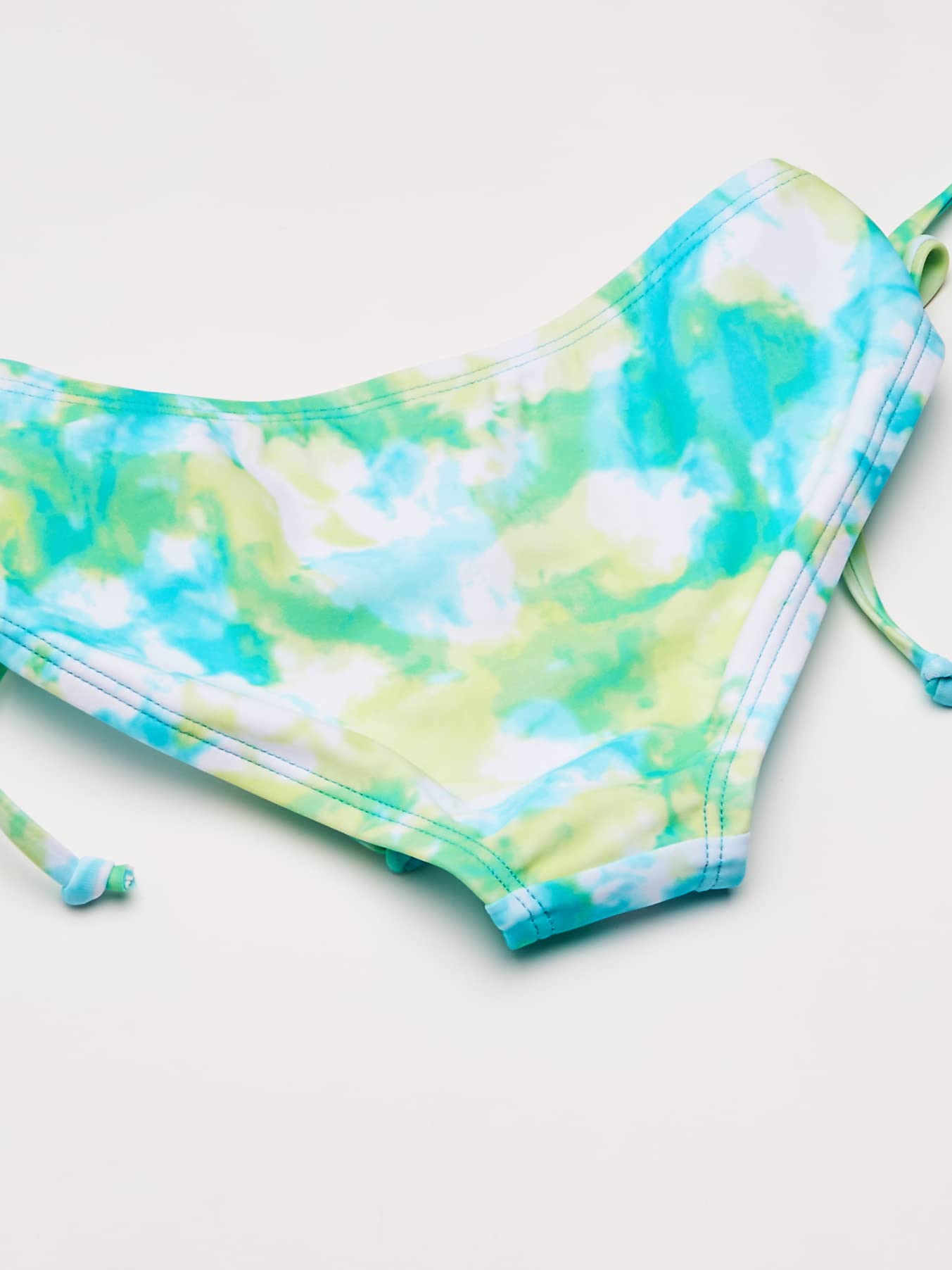 Kanu Surf Girls' Groovy Beach Sport Bandeau Bikini 2-Piece Swimsuit, Seafoam Aqua, 12